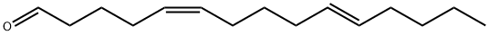 (5Z,10E)-5,10-Pentadecadienal Struktur