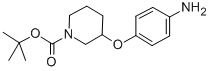 3-(4-AMINO-PHENOXY)-PIPERIDINE-1-CARBOXYLIC ACID TERT-BUTYL ESTER Struktur