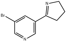 3-broMo-5-(3,4-dihydro-2H-pyrrol-5-yl)pyridine Struktur