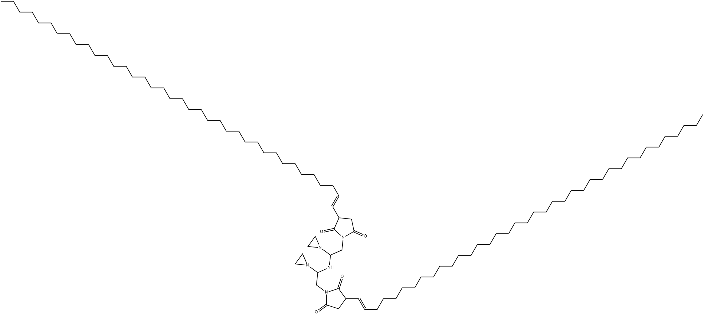 1,1'-[iminobis(ethyleneiminoethylene)]bis[3-(octatriacontenyl)pyrrolidine-2,5-dione] Struktur