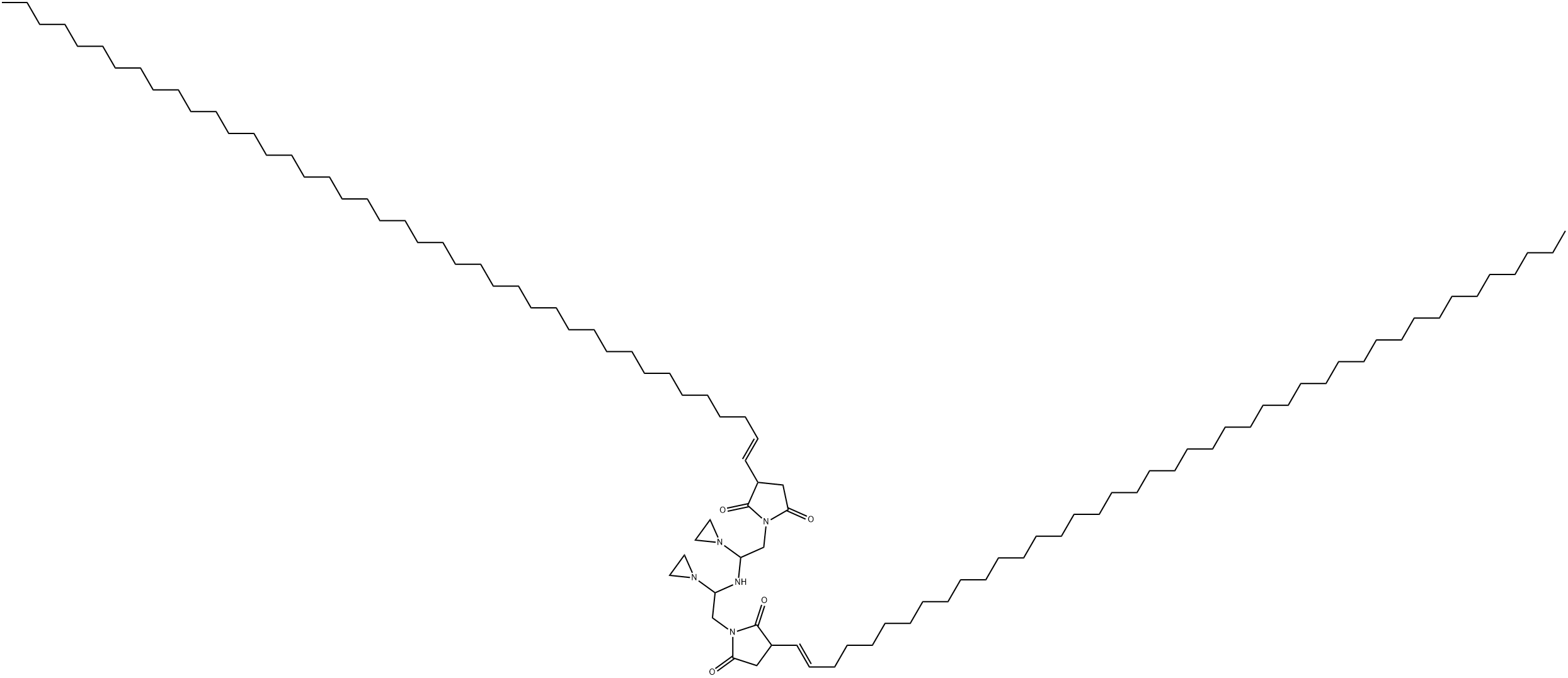 1,1'-[iminobis(ethyleneiminoethylene)]bis[3-(dotetracontenyl)pyrrolidine-2,5-dione] Struktur