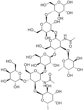 DIFUCOSYLLACTO-N-HEXAOSE (A) Struktur