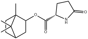 1,7,7-trimethylbicyclo[2.2.1]hept-2-yl 5-oxo-DL-prolinate Struktur