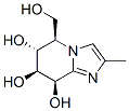 Imidazo[1,2-a]pyridine-6,7,8-triol, 5,6,7,8-tetrahydro-5-(hydroxymethyl)-2-methyl-, (5R,6R,7S,8R)- (9CI) Struktur