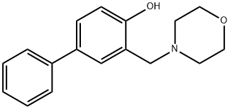 3-(Morpholinomethyl)biphenyl-4-ol Struktur