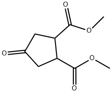 DIMETHYL 4-OXO-1,2-CYCLOPENTANEDICARBOXYLATE Struktur