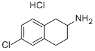 6-CHLORO-1,2,3,4-TETRAHYDRO-NAPHTHALEN-2-YLAMINE HYDROCHLORIDE Structure