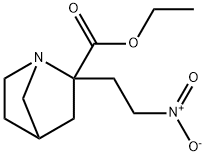 ETHYL 2-(2-NITROETHYL)-1-AZABICYCLO[2.2.1]HEPTANE-2-CARBOXYLATE Struktur