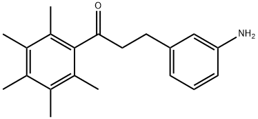 3-(3-AMINOPHENYL)-1-(2,3,4,5,6-PENTAMETHYLPHENYL)PROPAN-1-ONE Struktur