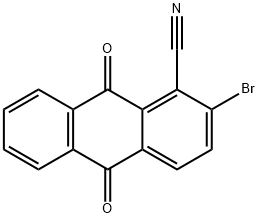 1-cyano-2-bromoanthraquinone Struktur