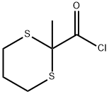 1,3-Dithiane-2-carbonylchloride,2-methyl-(9CI) Struktur