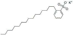 potassium hexadecylbenzenesulphonate Struktur