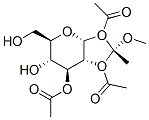 .alpha.-D-Glucopyranose, 1,2-O-(1-methoxyethylidene)-, triacetate, (R)- Struktur