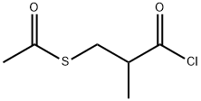 S-(3-chloro-2-methyl-3-oxopropyl) ethanethioate Struktur