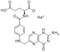 sodium folate  Struktur