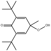 2,6-di-tert-butyl-4-hydroperoxy-4-methyl-2,5-cyclohexadienone Struktur