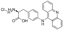 Phenylalanine, 4-(9-acridinylamino)-, monohydrochloride Struktur