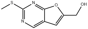 2-(METHYLTHIO)-FURO[2,3-D]PYRIMIDINE-6-METHANOL Struktur