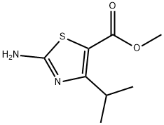 5-Thiazolecarboxylicacid,2-amino-4-(1-methylethyl)-,methylester(9CI) Struktur