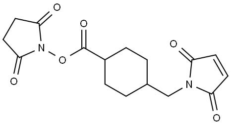 N-Succinimidyl 4-(N-maleimidomethyl)cyclohexane-1-carboxylate Structure