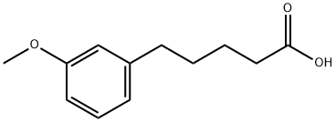 5-(m-Methoxyphenyl)valeric acid Struktur