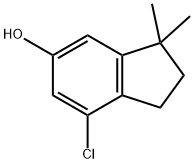 7-chloro-3,3-dimethylindan-5-ol Struktur