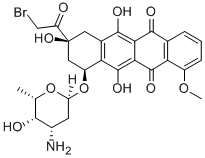 14-bromodaunorubicin Struktur