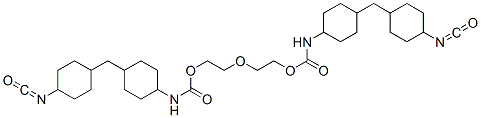 oxydiethylene [4-[(4-isocyanatocyclohexyl)methyl]cyclohexyl]-carbamate Struktur