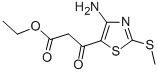 ETHYL 3-(4-AMINO-2-METHYLTHIOTHIAZOL-5-YL)-3-OXOPROPANOATE Struktur