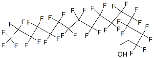 3,3,4,4,5,5,6,6,7,7,8,8,9,9,10,10,11,11,12,12,13,13,14,14,15,15,16,16,17,17,18,18,18-tritriacontafluorooctadecanol Struktur