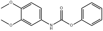 Carbamic acid, (3,4-dimethoxyphenyl)-, phenyl ester Struktur