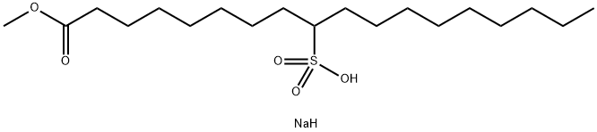 sodium 1-methyl 9-sulphooctadecanoate Struktur