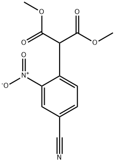 DIMETHYL 2-(4-CYANO-2-NITROPHENYL)MALONATE Struktur