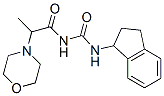 1-(2-Morpholinopropionyl)-3-(indan-1-yl)urea Struktur