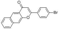 2-(4-BROMOPHENYL)-4H-BENZO[G]CHROMEN-4-ONE Struktur