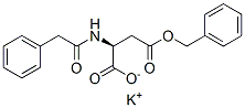 potassium (2S)-4-oxo-2-[(2-phenylacetyl)amino]-4-phenylmethoxy-butanoa te Struktur