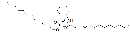 cyclohexyl(dimethyl)ammonium ditridecyl phosphate Struktur