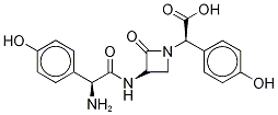 (3S,αR)-3-[[(R)-Amino(4-hydroxyphenyl)acetyl]amino]-α-(4-hydroxyphenyl)-2-oxo-1-azetidineacetic acid Struktur