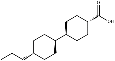 trans-4'-Propyl-(1,1'-bicyclohexyl)-4-carboxylic acid Struktur