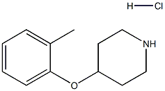 4-(2-METHYLPHENOXY)PIPERIDINE HYDROCHLORIDE Struktur