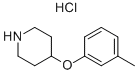 4-(3-METHYLPHENOXY)PIPERIDINEHYDROCHLORIDE Struktur