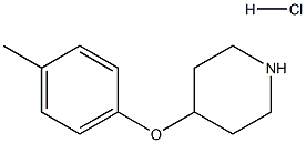 4-(4-METHYLPHENOXY)PIPERIDINE HYDROCHLORIDE Struktur