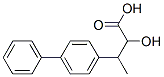 alpha-Hydroxy-beta-methyl-(1,1'-biphenyl)-4-propanoic acid Struktur