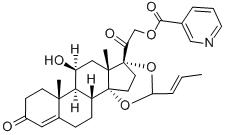 nicocortonide Struktur