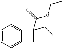 Bicyclo[4.2.0]octa-1,3,5-triene-7-carboxylic acid, 7-ethyl-, ethyl ester (9CI) Struktur