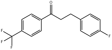 3-(4-FLUOROPHENYL)-4'-TRIFLUOROMETHYLPROPIOPHENONE Struktur