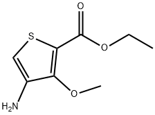 2-Thiophenecarboxylicacid,4-amino-3-methoxy-,ethylester(9CI) Struktur