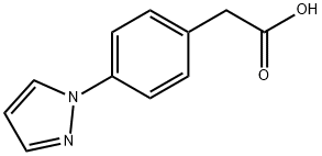 [4-(1H-Pyrazol-1-yl)phenyl]acetic  acid Struktur