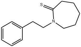 2H-Azepine-2-thione,  hexahydro-1-(2-phenylethyl)- Struktur