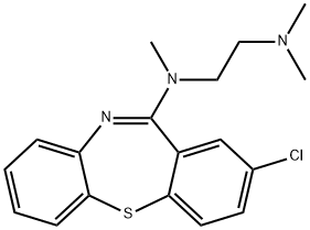 2-Chloro-11-[[2-(dimethylamino)ethyl]methylamino]dibenzo[b,f][1,4]thiazepine Struktur